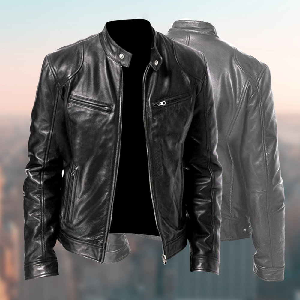Bitrus | Veste en cuir intemporelle pour hommes