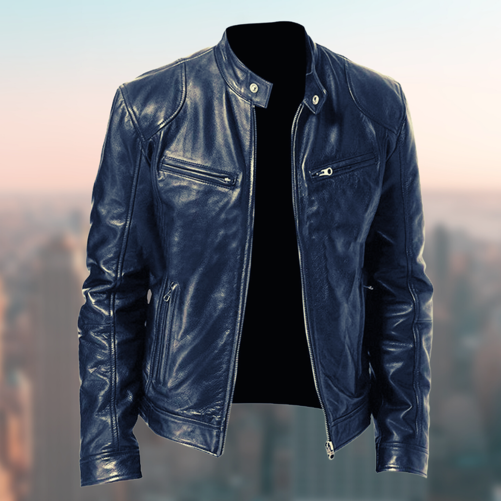 Bitrus | Veste en cuir intemporelle pour hommes
