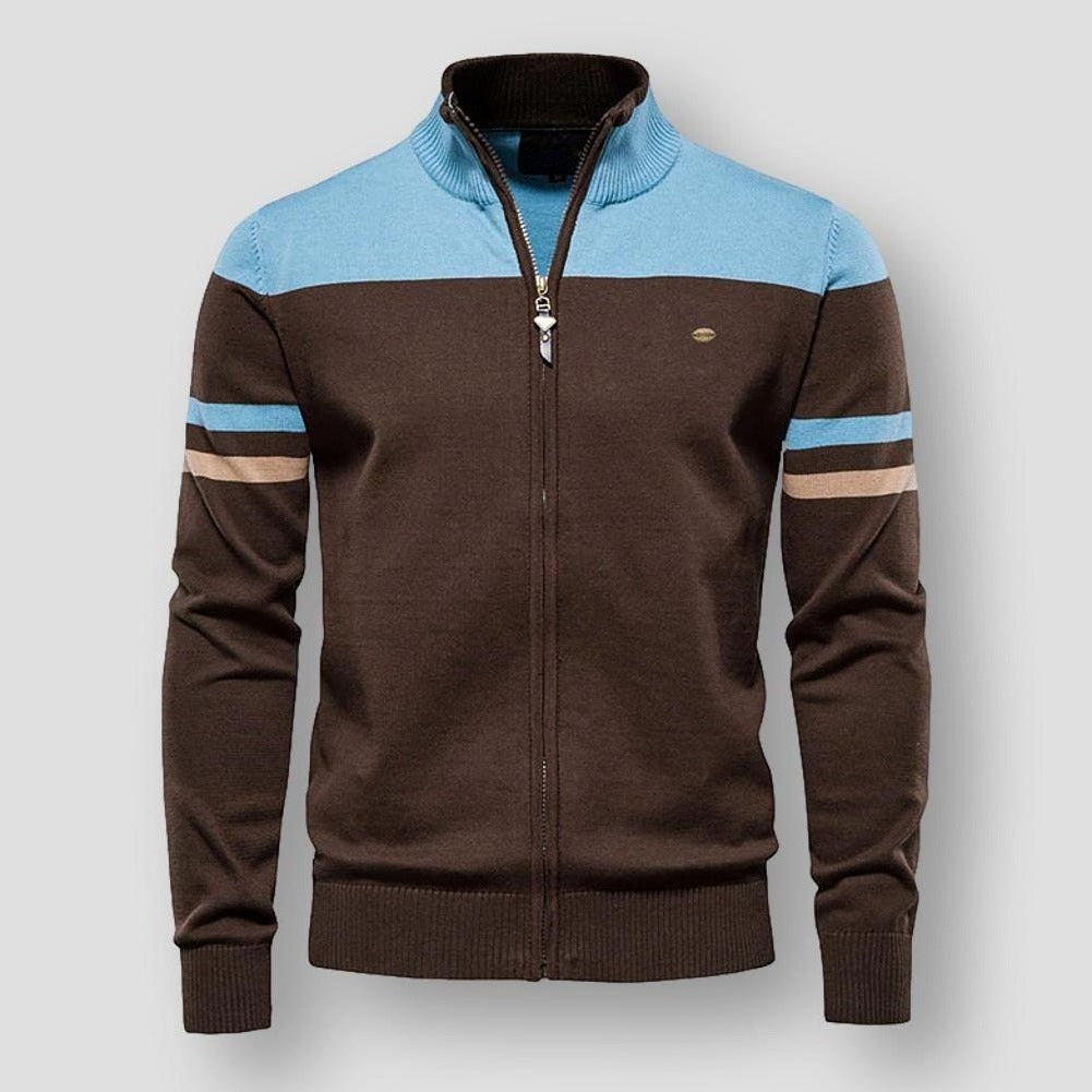 Hugo | Cardigan en tricot avec fermeture éclair et manches longues